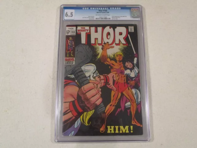 Mighty Thor 165 Cgc 6.5 First Appearance Of Him