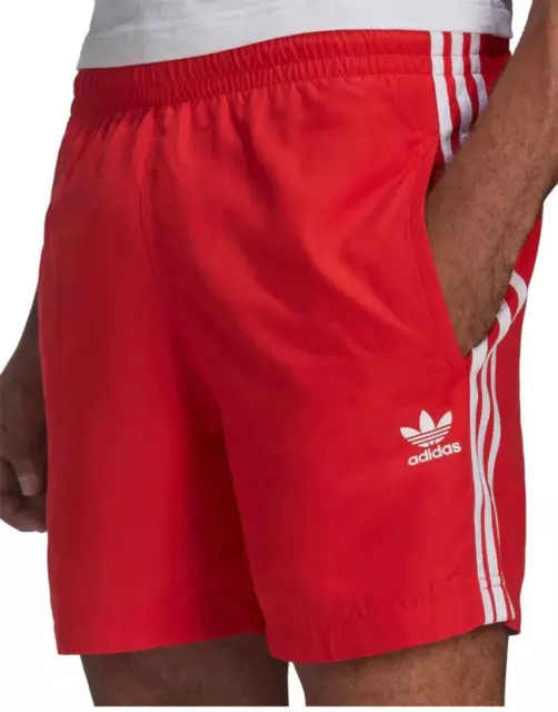 Adidas Shorts Red Mens Swimming Shorts Gym Running Shorts Holiday Shorts