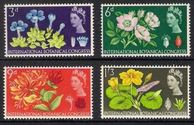 GB 1964 sg655-58 Tenth International Botanical Congress ordinary set MH