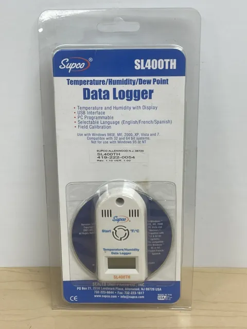 Supco Data Logger SL400TH