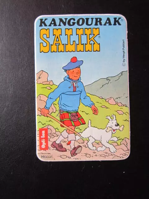 Autocollant  Tintin  /  Salik Kangourak  / Tintin En Ecosse