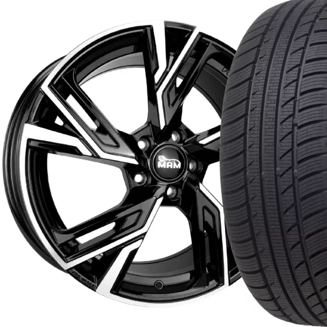 19 Zoll Winterräder MAM RS5 BFP Alufelgen 235/35 für VW Golf 7 VII AU R R-Line