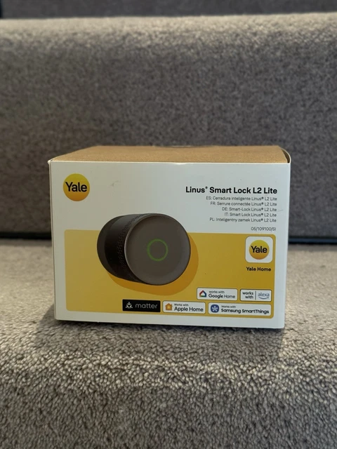 Yale Linus Smart Lock - Serrure Connectée Argentée - Sans Clé, Sécurisée - WiFi AA