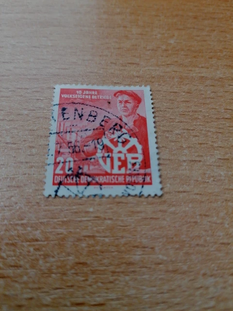 DDR 1956 Mi.-Nr.527  10 Jahre Volkseigene Betriebe gestempelt