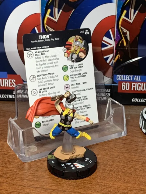 Heroclix Avengers War of the Realms set Thor 056 Super Rare figure with card!