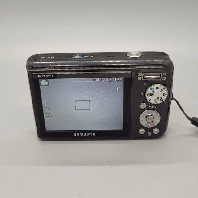 Samsung PL55 12,2 megapixel fotocamera digitale compatta testata nera 7