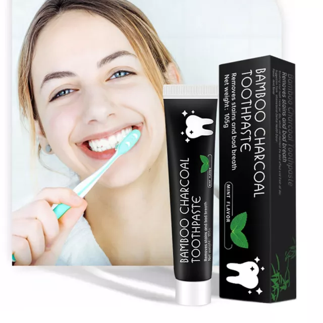 Tooth Whitening Black Toothpaste Teeth Cleaning Oral Hygiene Bamboo Charcoal