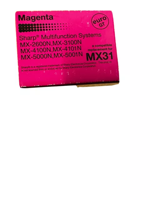 Sharp MX-31G Toner Bulk Sale 6 Magenta 2 Yellow 4 Cyan 1 Black