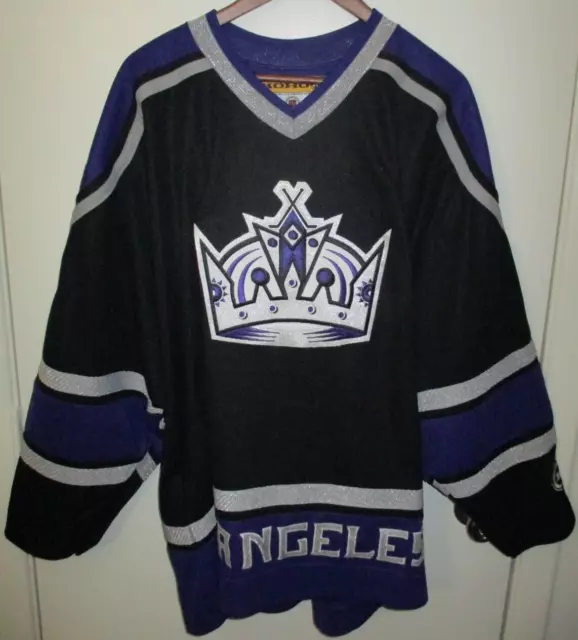 LUC ROBITAILLE LOS ANGELES KINGS ORIGINAL 2003 KOHO PURPLE CROWN JERSEY XL  NEW