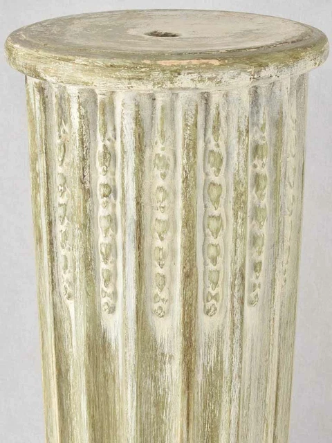 Pair of terracotta column pedestals 27½" 6