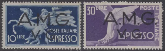 ITALY Allied Military Gov.- AMG-VG - Sass. Exp 1-2- COMPLETE SET MNH**