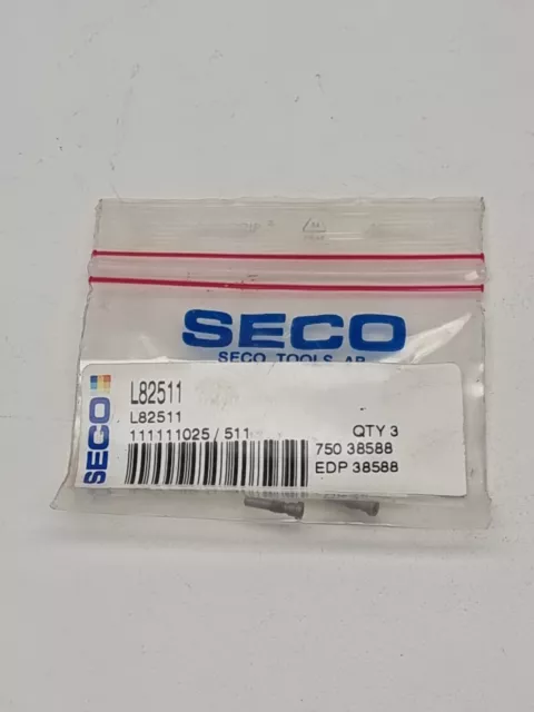 2x Seco L82511 Clamp Screw for Indexable Toolholders 75038588