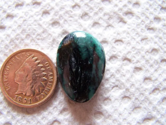 NATURAL Orvil Jack Turquoise Cab 17 carat Cabochon Nevada Rare Faustite