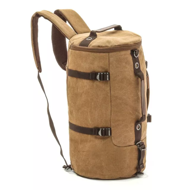 Motorrad Rucksack / Hecktasche Canvas Craftride Vintage VG8 35 Liter braun