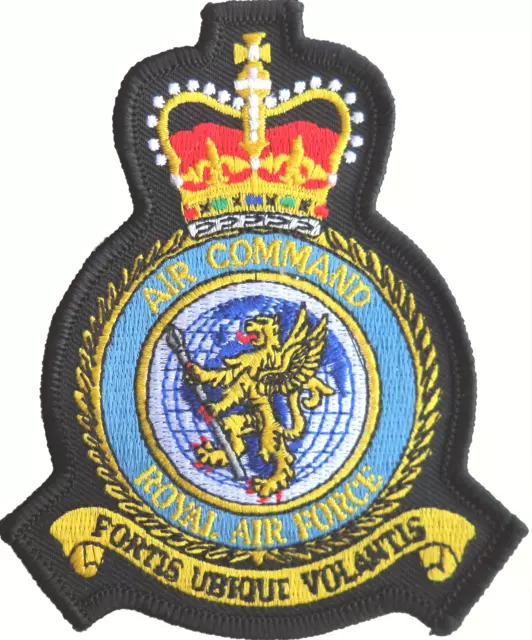 RAF Air Command Royal Air Force MOD Crest Embroidered Patch