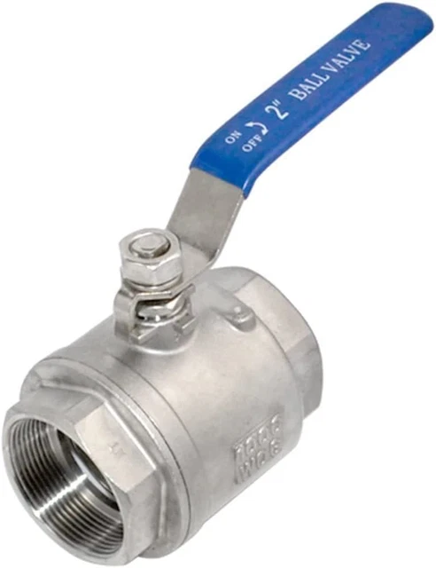 2" Full Port Ball Valve Blue Handle NPT Female X Female Thread,1000 WOG US Stock