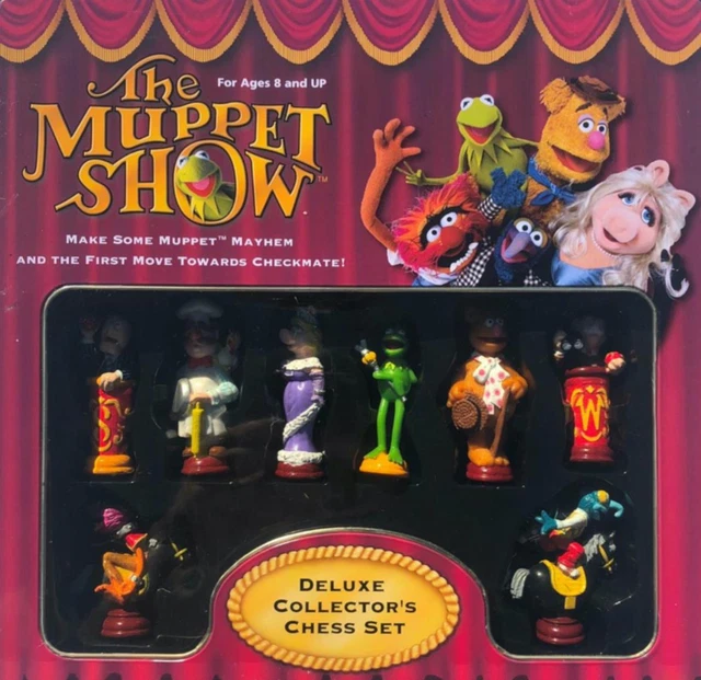 Muppet Chess MUPPET SHOW DELUXE Collector's CHESS SET Complete Jim Henson ...