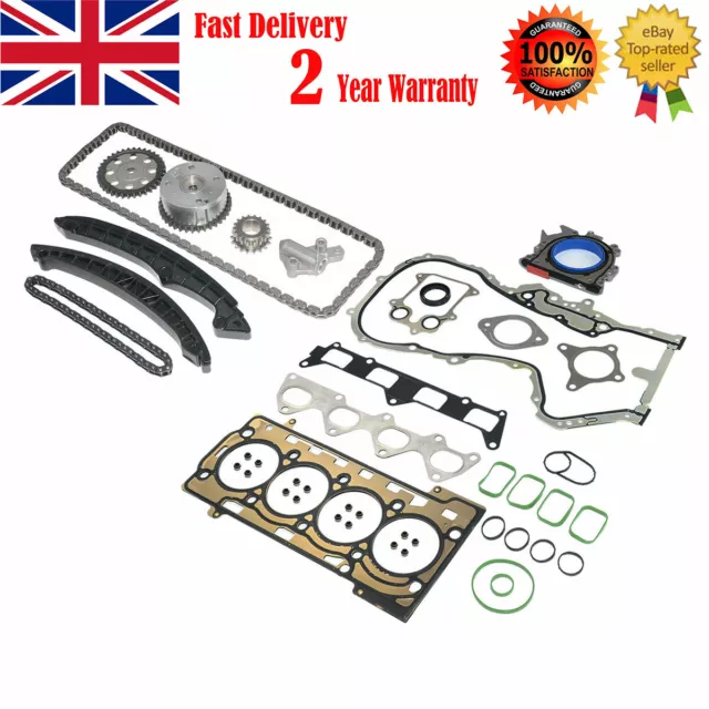 For Audi A3 Seat Skoda VW Golf 1.4 TSI Timing Chain Kit VVT & Head Cover Gaskets