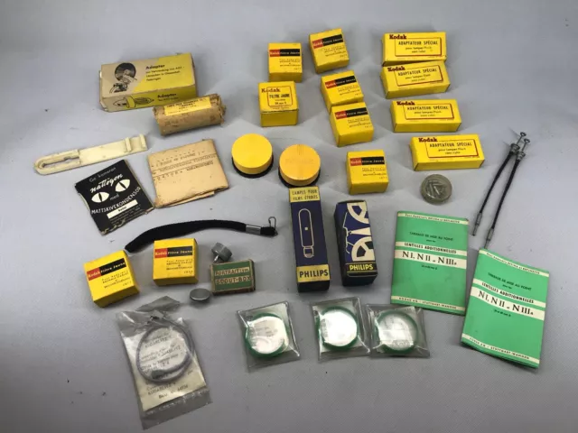 Lot de filtre divers pour appareil photo ancien, Kodak, Philips, Rollei, lumière