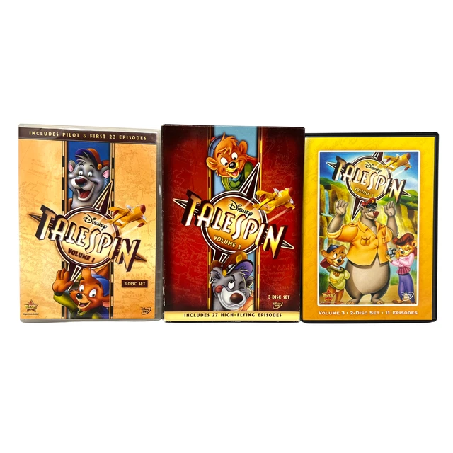 Walt Disney's Talespin Volume 1 2 3 DVD Lot Good Condition!!!