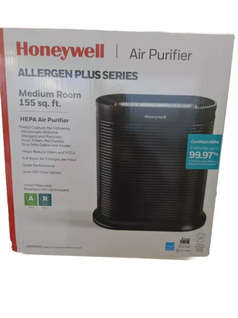 Honeywell HPA100 HEPA Air Purifier for Medium Rooms - BLACK