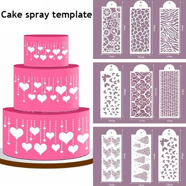 Plantillas de fondant encaje flor pico patrón estilo pastel sello estampado forma boquillas*