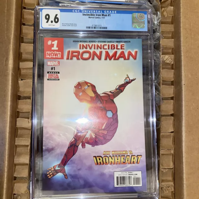 Invincible Iron Man 1 CGC 9.6 2017 Riri Williams- 1st Cover Appearance Ironheart