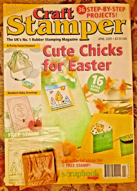 Craft Stamper Magazine - April 2005 - Free Stamp included!