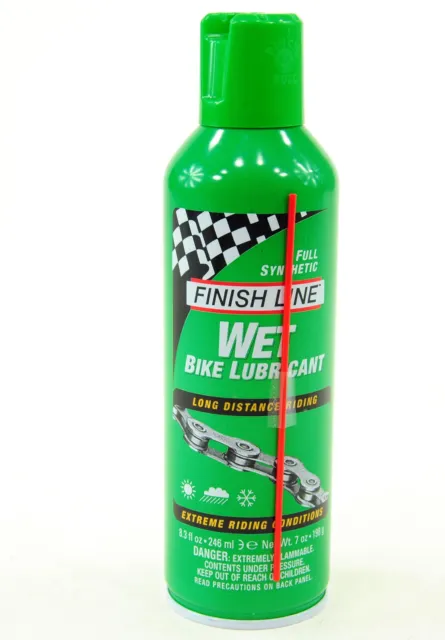 Finish Line Wet Bicycle Lube - 8oz Aerosol