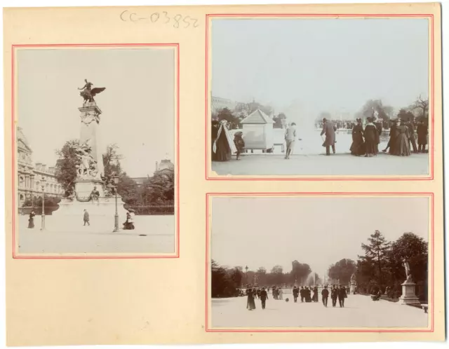 France, Paris, vue générale sur la Capitale    vintage silver printEnsemble de