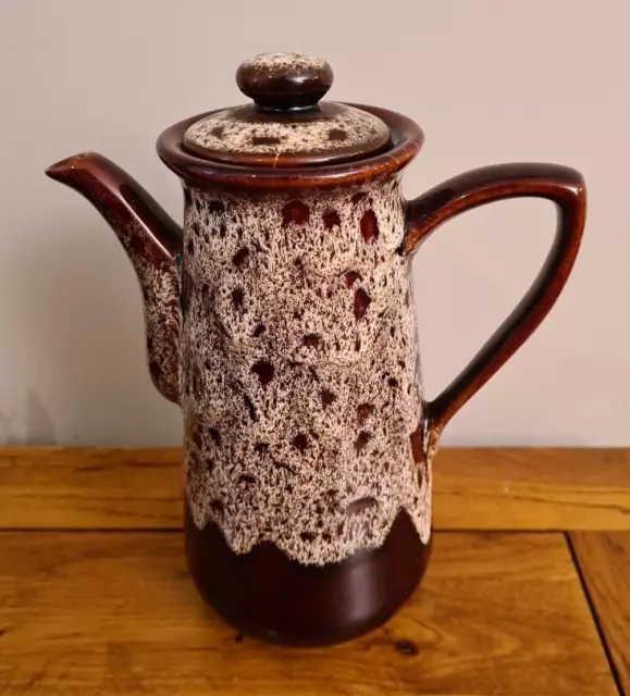 Tall Coffee Pot Fosters Honeycomb Cornish Pottery Free P&P