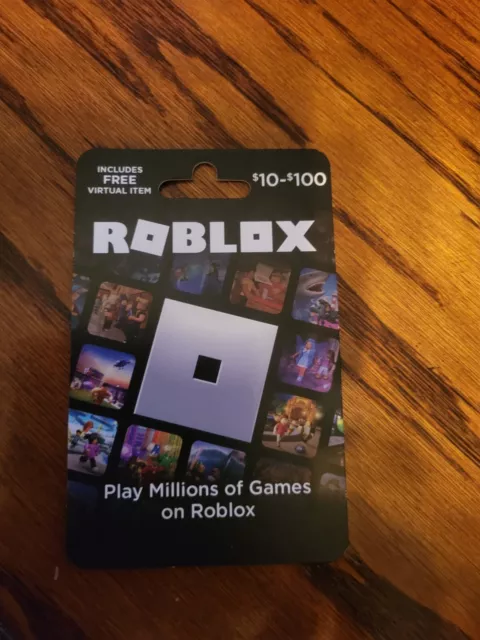  Roblox Physical Gift Card [Includes Free Virtual Item