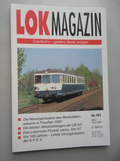 LOK Magazin Eisenbahn gestern heute morgen Nr. 192 Mai / Juni 1995