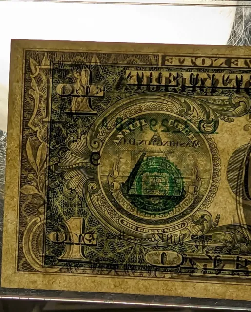 Fr 1909- I 1977 One Dollar Error Federal Note Bill Legacy Extremely Fine 45PPQ!!