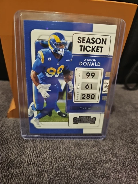 2021 Panini Contenders Optic - Season Ticket Red Prizm #52 Aaron Donald /175
