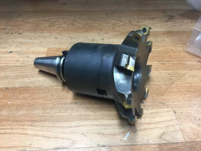 Valenite 6 " Indexable Face Mill W. Cat 40 Shank