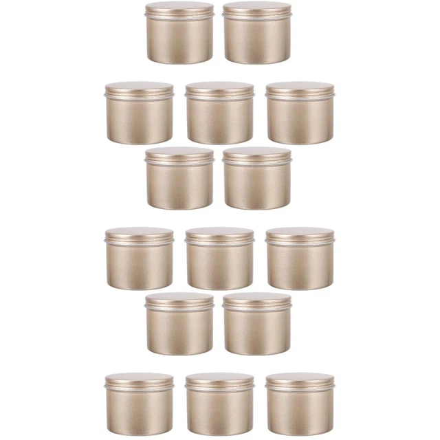 15 latas crema de maquillaje de viaje con velas de Navidad de aleación de aluminio para maquillaje de viaje