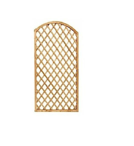 Panel De Madera Liso Con Arco De 180x180 Cm Para Cerramiento De Jardin - 10