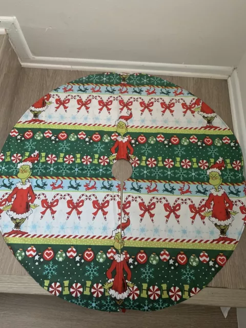 How The Grinch Stole Christmas Tree Skirt Xmas Holiday Party Decorations 36"x36"