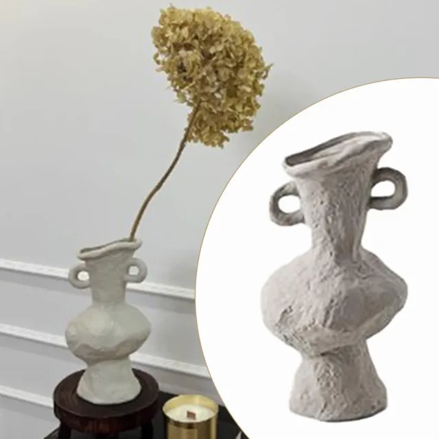 Classic White Countertop Ceramic Vase Add Charm to Your Home and Garden
