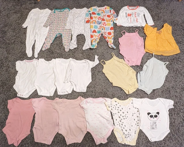 Pacchetto di vestiti per bambine massiccia neonata & 3-6 & 6-9 & 9-12 mesi (n. 97)