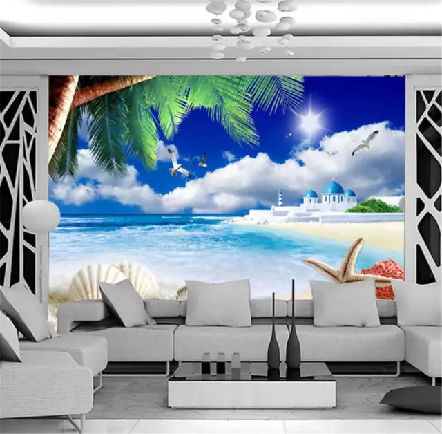 Distracted Broad Sea 3D Full Wall Mural Photo Wallpaper Printing Home Kids Decor