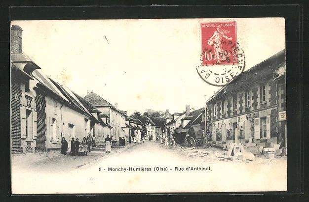 CPA Monchy-Humiéres, Rue d´Antheuil