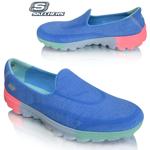 NUOVE scarpe da ginnastica Skechers Go Walk per ragazze taglia UK 10,5