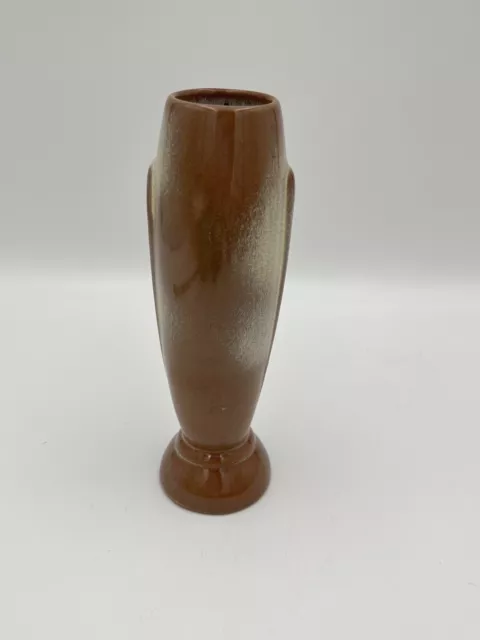 Vintage Frankoma Pottery Bud Vase #43 Desert Gold Glaze 8" Tall. BF