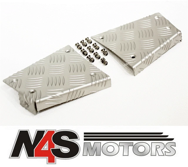 LR DEFENDER 90 Only Rear Corner Chequer Plate Kit Silver. Cnkit01-90/A ...