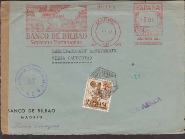 1 schöne Briefvorderseite, mit Stempel Zensur, gelaufen: 1952
