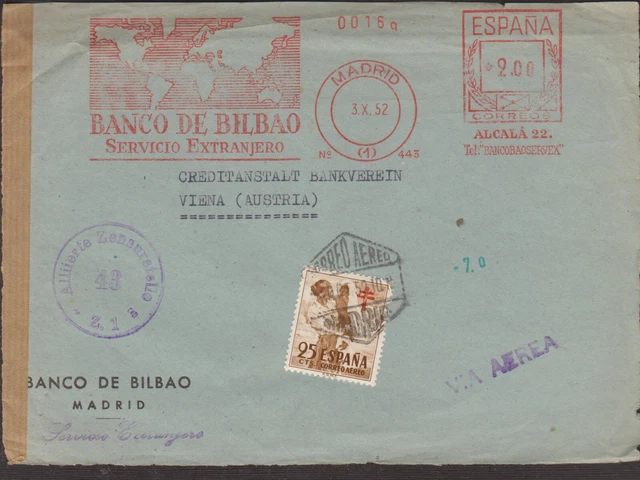 1 schöne Briefvorderseite, mit Stempel Zensur, gelaufen: 1952