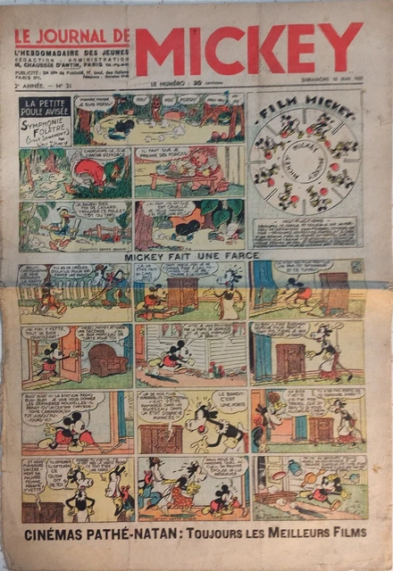Collection Le Journal De Mickey - Numéros 1 à 476 D'avant-guerre (1934) - Occasion