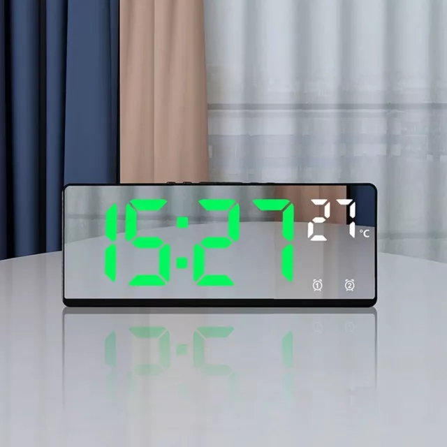 Reloj de número Número grande Despertador LED Digital Reloj electrónico